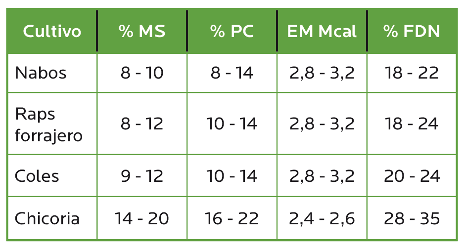 AGROCOLUN 80 | AGRÍCOLA | Utilización de Cultivos Suplementarios